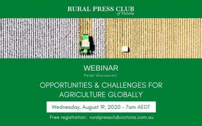 WEBINAR: Opportunities and challenges for agriculture globally