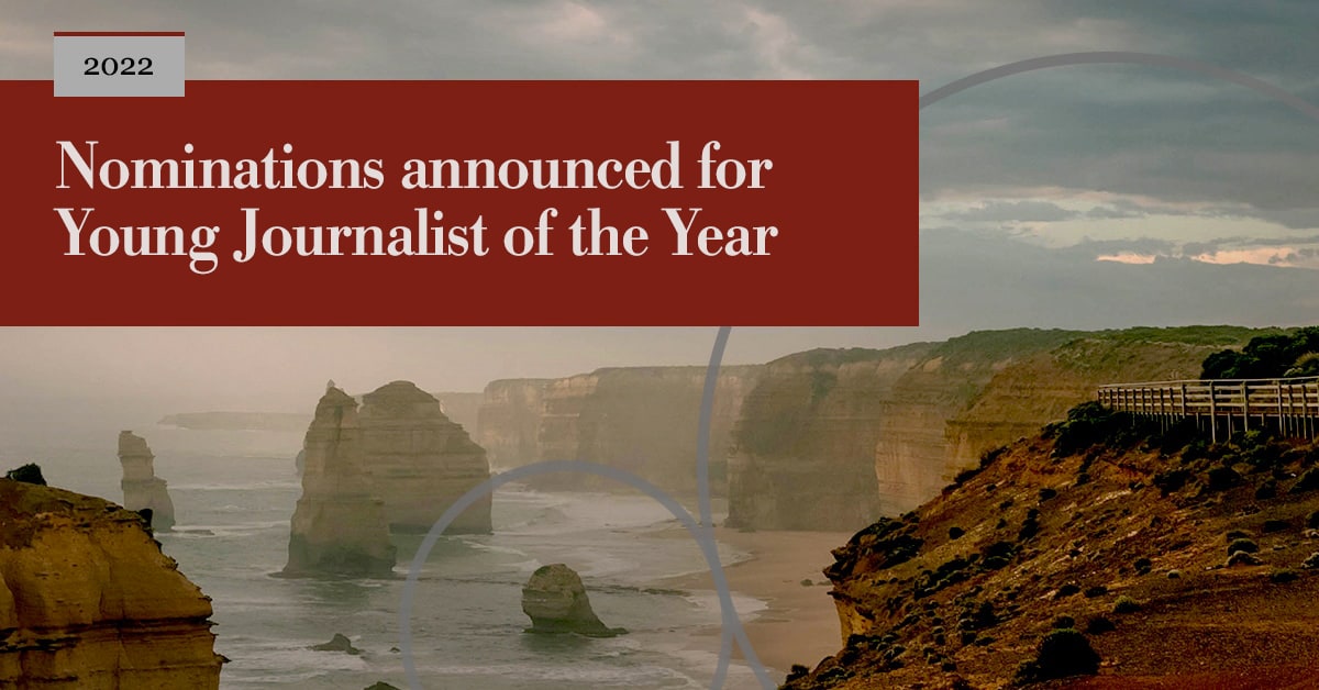 Nominations announced for Young Journalist of the Year